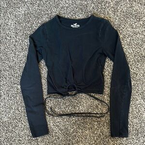Hollister Black Long Sleeve Women's Top